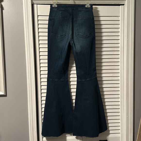 Free People Wide Flare Jeans - Picture 2 of 3
